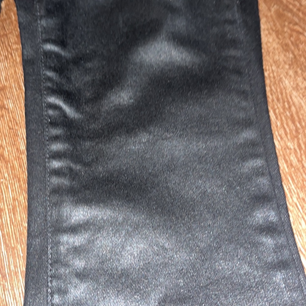 Ella Moss Women's High Rise Skinny Ankle Jean, Black Fox-Coated EUC 28 - Picture 2 of 6